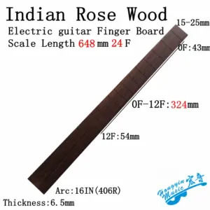 Indian Rosewood Guitar Fingerboard 520mm, 20 Frets 12 HTB1hxFlbfjsK1Rjy1Xaq6zispXaI