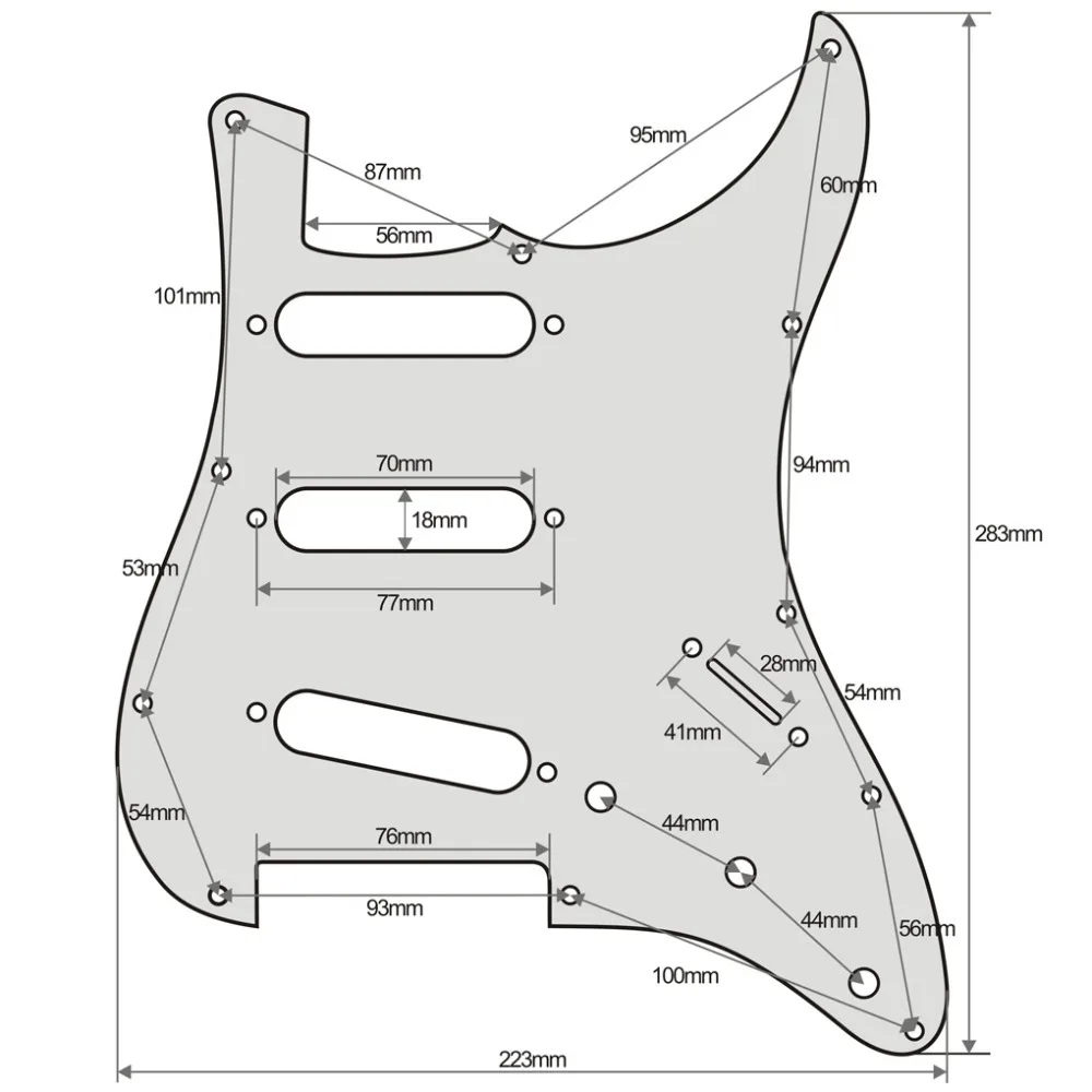 SSS Electric Guitar Pickguard in 13 Colors 2 SSS Electric Guitar Pickguard in 13 Colors - Image 2