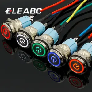 16mm Metal Push Button Switch with LED Indicators