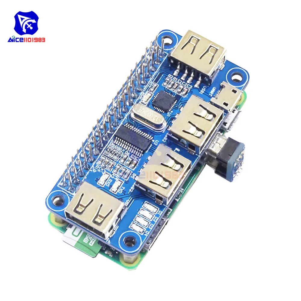 4-Port USB HUB HAT for Raspberry Pi Zero 4 4-Port USB HUB HAT for Raspberry Pi Zero - Image 4