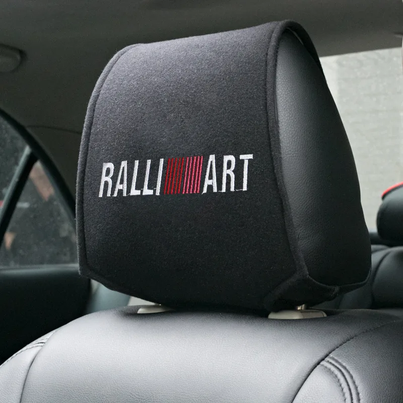Ralliart Car Headrest Cover for Mitsubishi Models 4 Ralliart Car Headrest Cover for Mitsubishi Models - Image 4