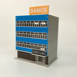 Dance Studio Building Model for HO Scale Layouts 8 HTB1pCEdXorrK1RkSne1q6ArVVXaB