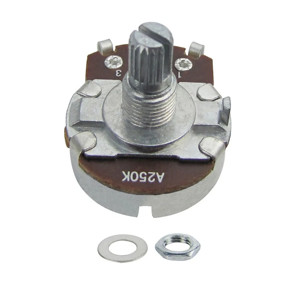 High-Quality Metal Guitar Potentiometers 250k/500k 4 High-Quality Metal Guitar Potentiometers 250k/500k - Image 4