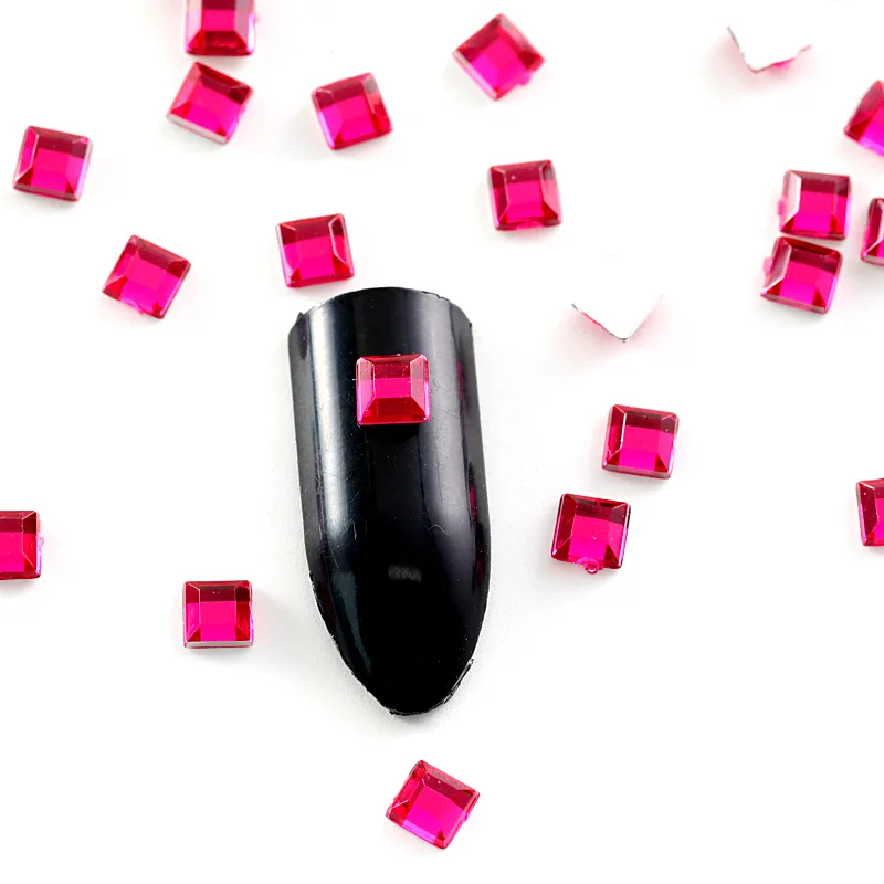 Vibrant 23-Color Square Acrylic Rhinestones Set 3 Vibrant 23-Color Square Acrylic Rhinestones Set - Image 3