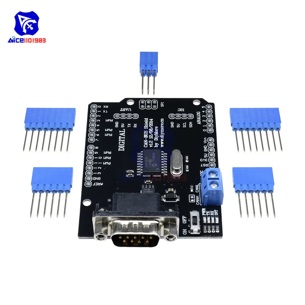 Black CAN-BUS Shield for Microcontrollers 5 Black CAN-BUS Shield for Microcontrollers - Image 5