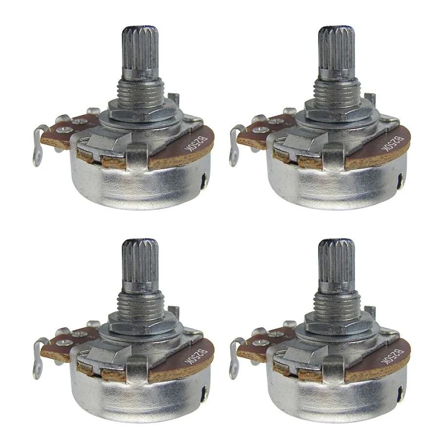 High-Quality Metal Guitar Potentiometers 250k/500k 8 High-Quality Metal Guitar Potentiometers 250k/500k - Image 8