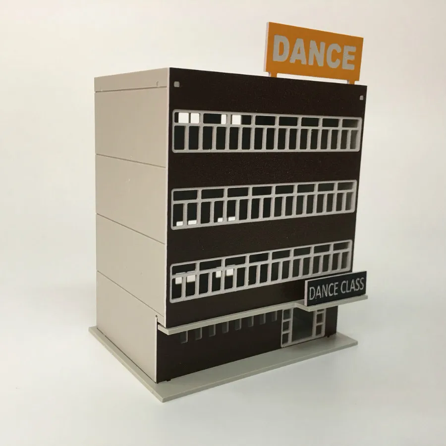Dance Studio Building Model for HO Scale Layouts 6 Dance Studio Building Model for HO Scale Layouts - Image 6