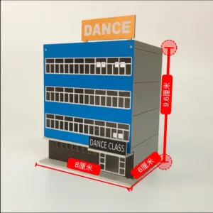 Dance Studio Building Model for HO Scale Layouts 9 HTB1vSocXcrrK1RjSspaq6AREXXaK