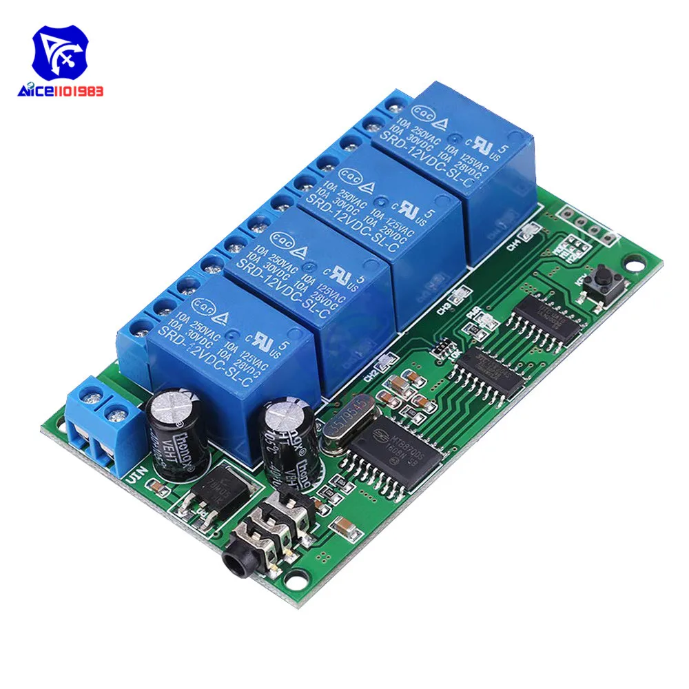 Four-Channel 12V DC Relay Module for Automation 4 Four-Channel 12V DC Relay Module for Automation - Image 4