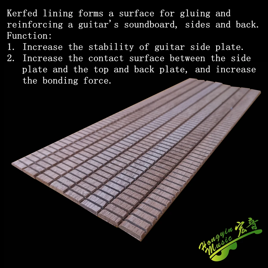 High-Quality 50 African Mahogany Guitar Binding Strips 3 High-Quality 50 African Mahogany Guitar Binding Strips - Image 3