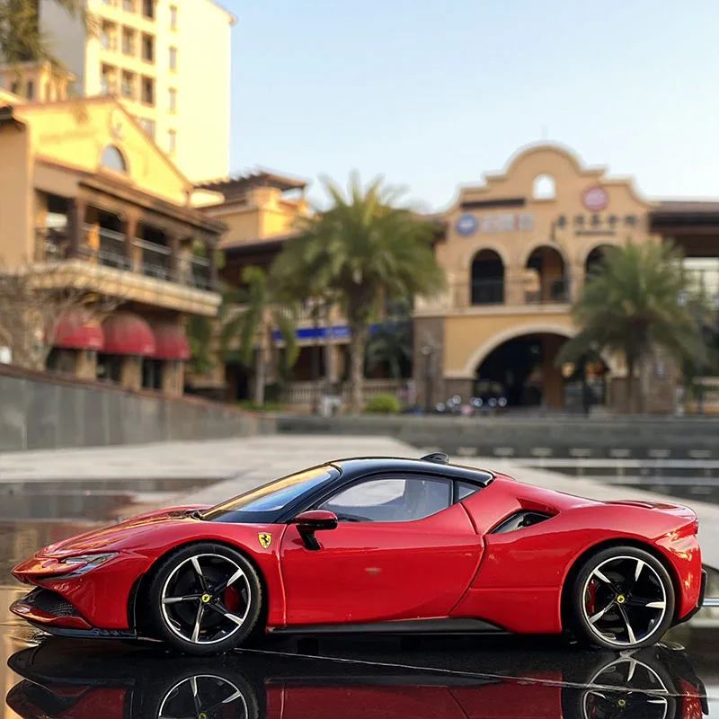Ferrari SF90 1:24 Diecast Model Collectible 6 Ferrari SF90 1:24 Diecast Model Collectible - Image 6