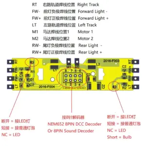 HO Scale 1:87 DCC Circuit Board for Model Trains 9 Ha0bce9a2362344f59a487950b91a038fr
