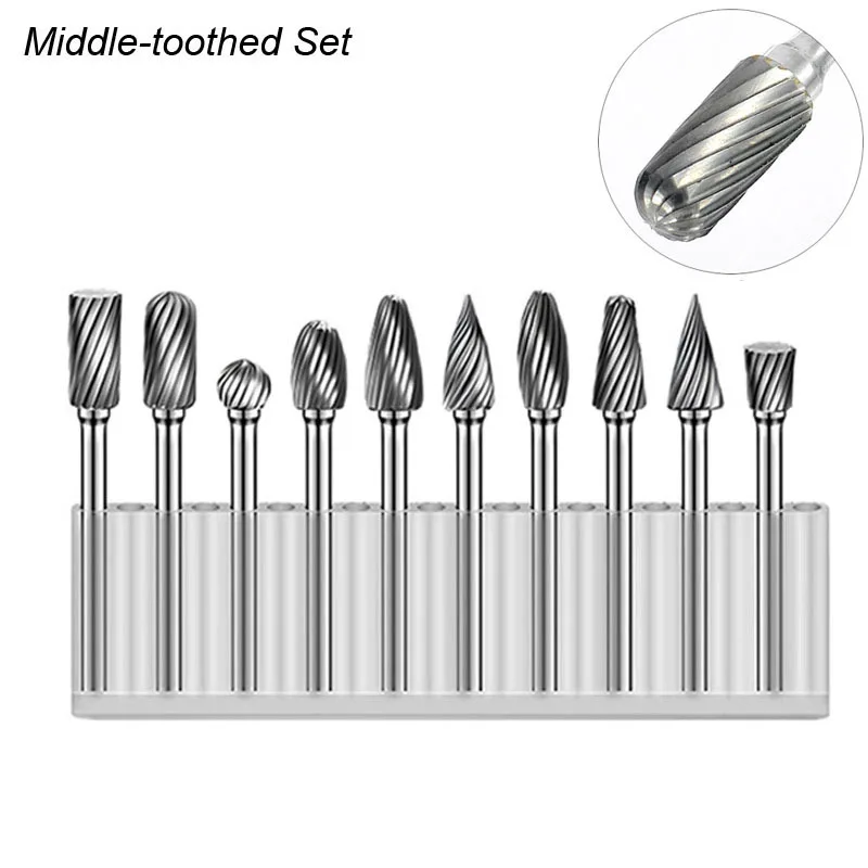 10-Piece Tungsten Carbide Rotary Burr Set 8 10-Piece Tungsten Carbide Rotary Burr Set - Image 8