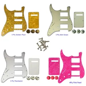Left-Handed Fender Stratocaster Pickguard in Multiple Colors