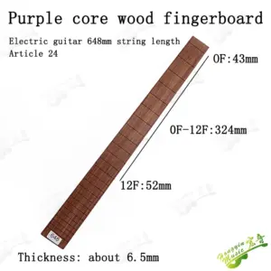 Peltogyne Violet Wood Guitar Fingerboard 578-650mm 15 Ha2dd5fab85a74e4a855f3f74264c40fbL