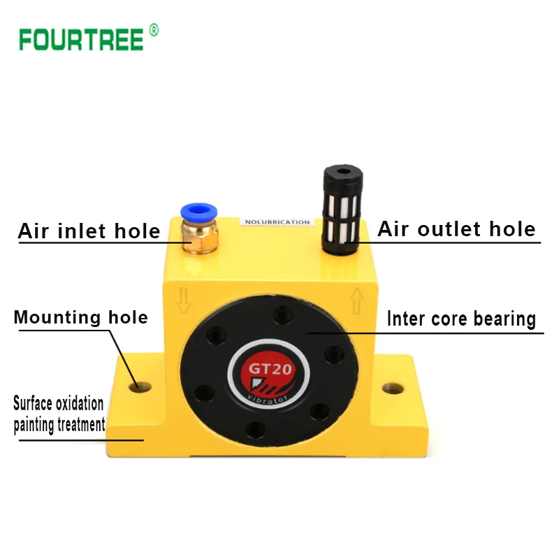 GT30 Pneumatic Vibrator with Muffler and Connector 5 GT30 Pneumatic Vibrator with Muffler and Connector - Image 5