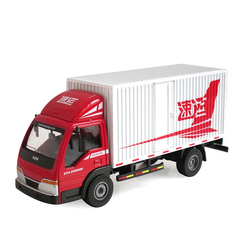 Red Alloy Van Truck Model 1:50 Scale 8 Red Alloy Van Truck Model 1:50 Scale - Image 8