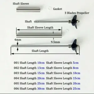 Stainless Steel RC Boat Drive Shaft Kit 6 Hb03350321f824048bcefeab9b67aa476T