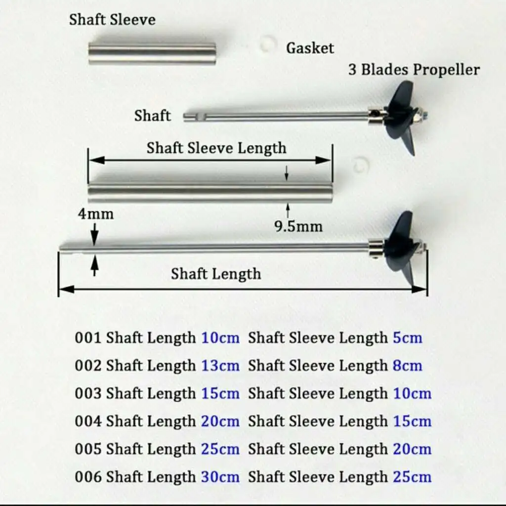 Stainless Steel RC Boat Drive Shaft Kit 2 Stainless Steel RC Boat Drive Shaft Kit - Image 2