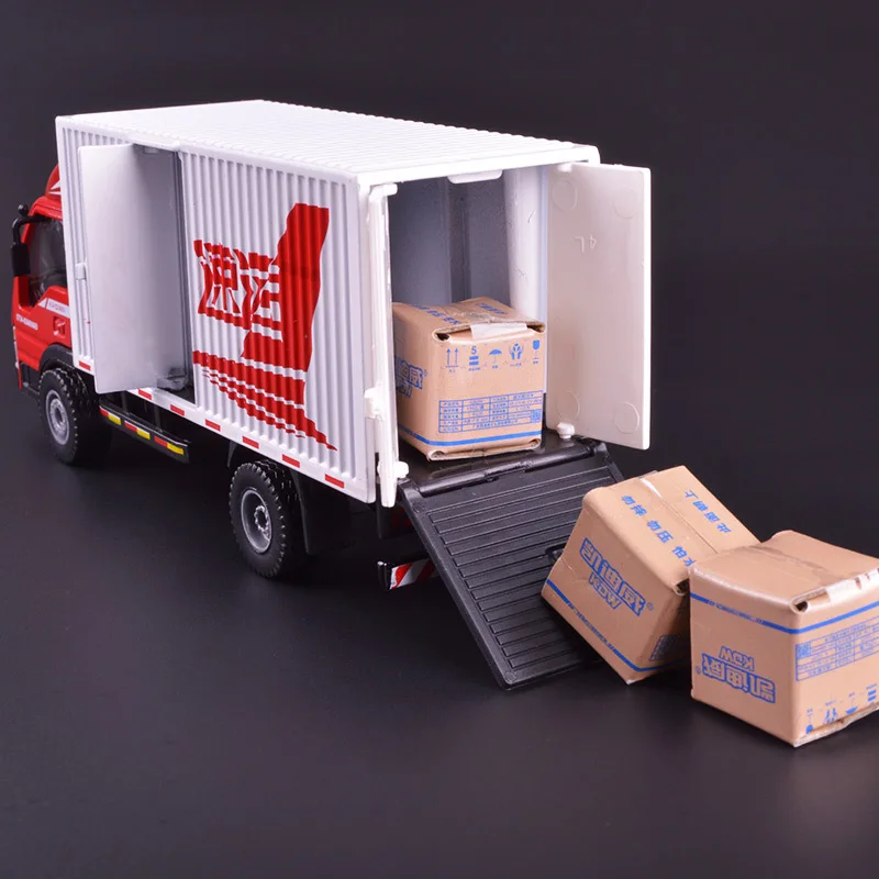 Red Alloy Van Truck Model 1:50 Scale 6 Red Alloy Van Truck Model 1:50 Scale - Image 6