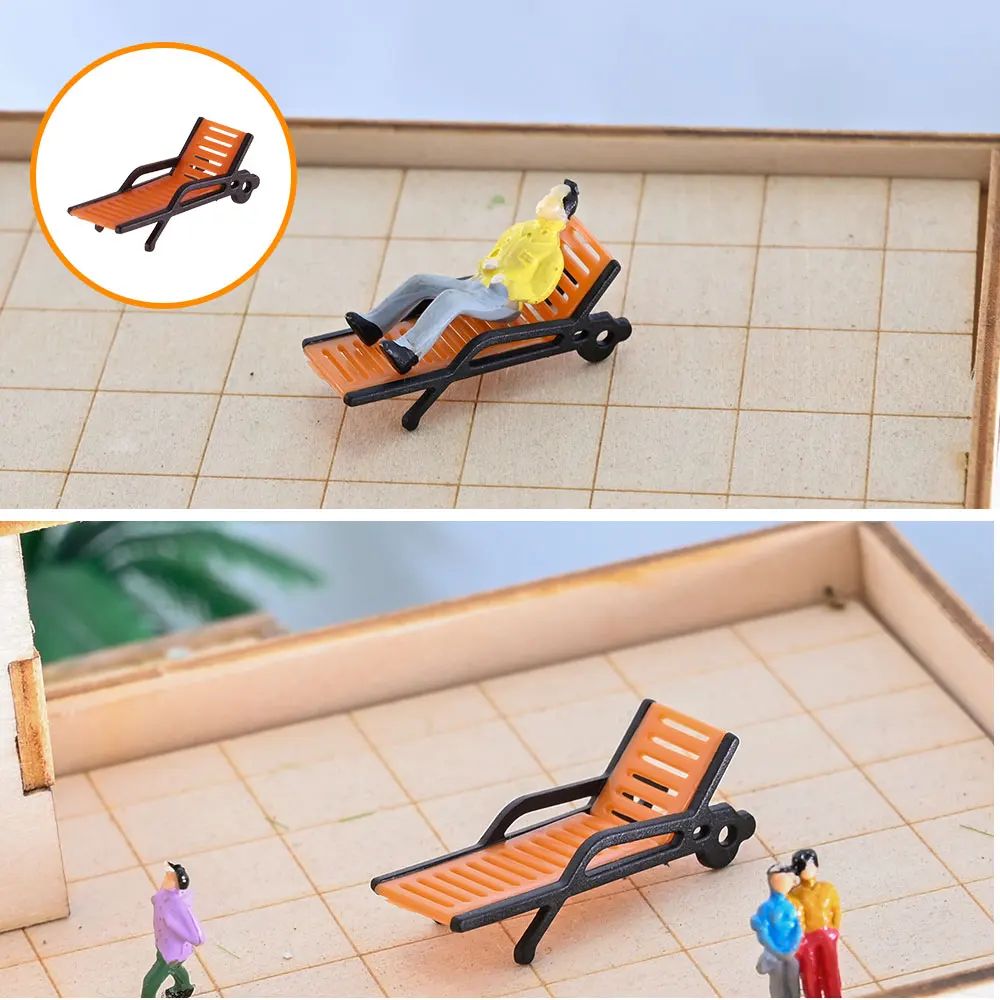 Modern Miniature Chair Set for Dioramas 2 Modern Miniature Chair Set for Dioramas - Image 2