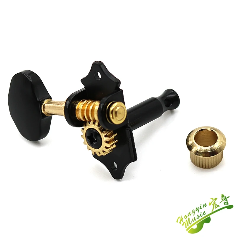 Black Open-Gear Guitar Tuning Pegs Set 3 Black Open-Gear Guitar Tuning Pegs Set - Image 3