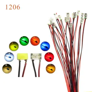 Vibrant 10-Pack Wired SMD 1206 LED Set