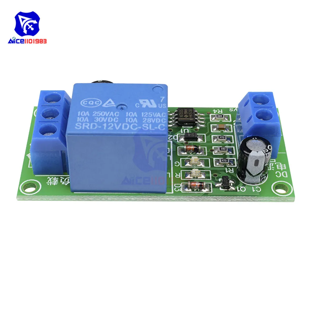 NE555 Delay Timer Relay Module 12V Compact Control 4 NE555 Delay Timer Relay Module 12V Compact Control - Image 4