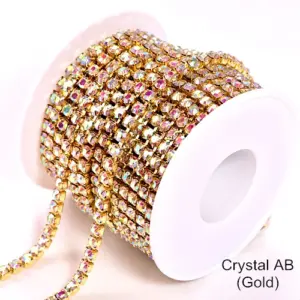 Sparkling 10-Yard Rhinestone Cup Chain 16 Hba91917973d34307a81909f69da9c883z
