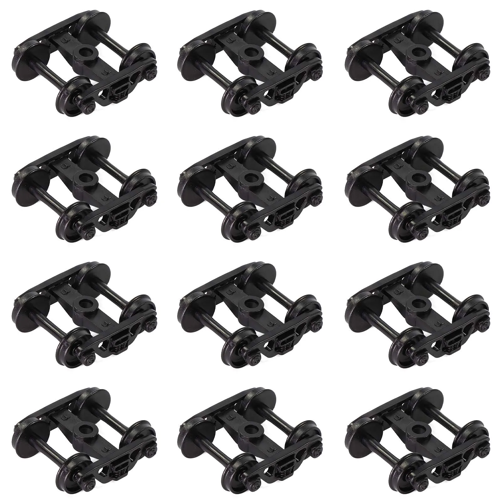 HO Scale Model Train Bogies Set of 12 2 HO Scale Model Train Bogies Set of 12 - Image 2