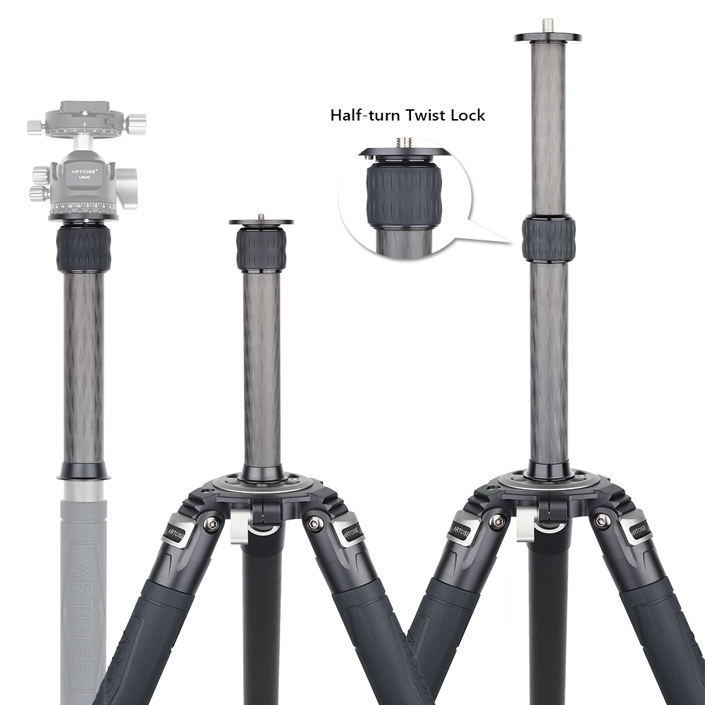 Weyllan Carbon Fiber Tripod CenterColumn EC1-EC5 3 Weyllan Carbon Fiber Tripod CenterColumn EC1-EC5 - Image 3