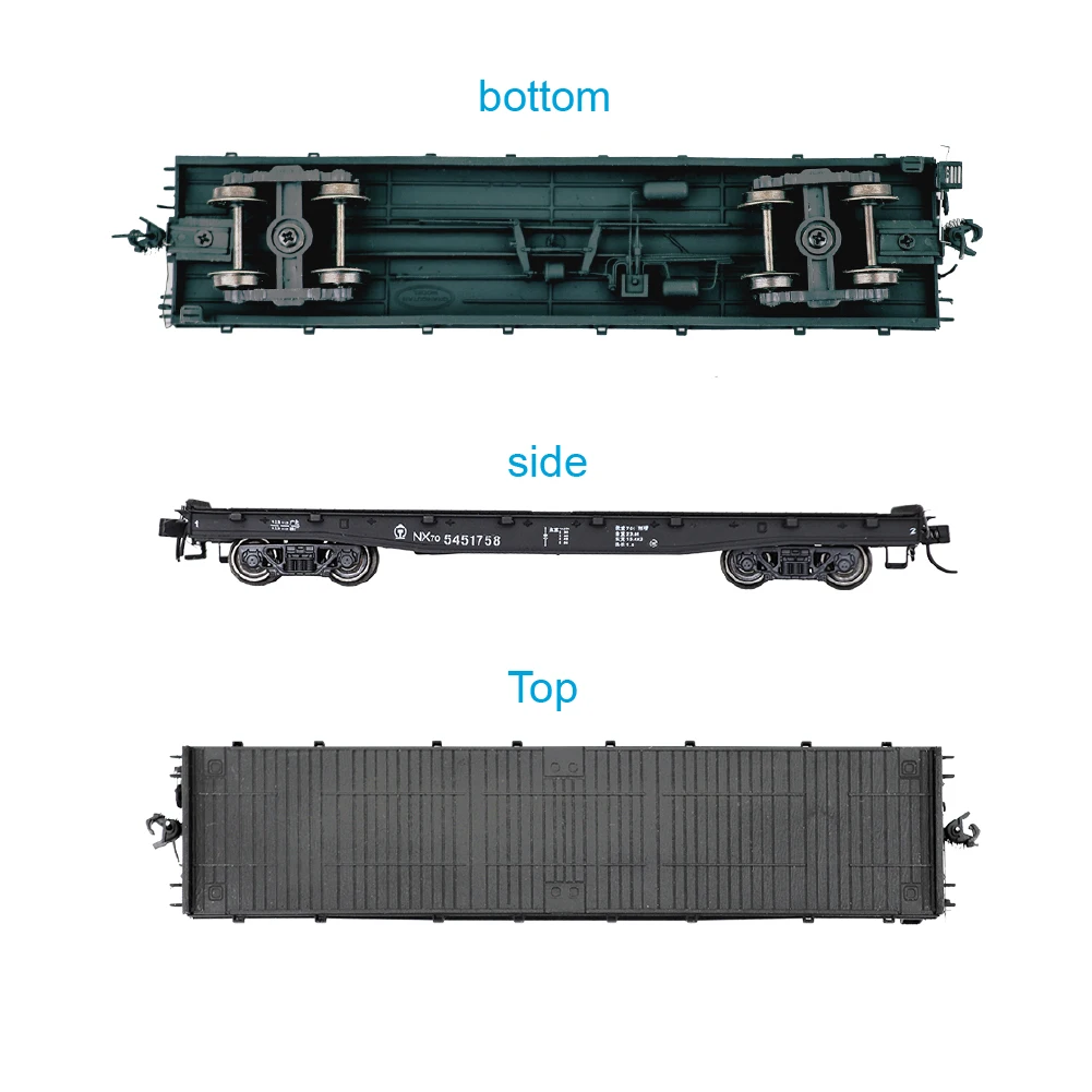 HO Scale NX70 Flat Shipping Container Carriage 4 HO Scale NX70 Flat Shipping Container Carriage - Image 4