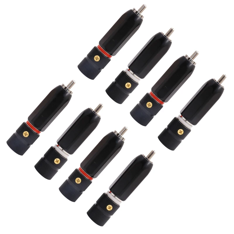Premium 4-Pack RCA Plug Connectors Set for Audio 3 Premium 4-Pack RCA Plug Connectors Set for Audio - Image 3
