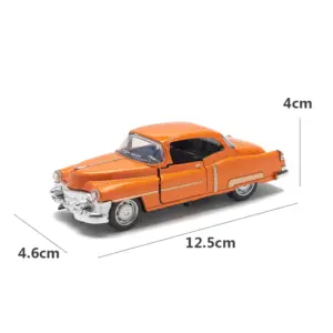 Vintage Orange Cadillac Diecast Model 1:32 Scale 15 Hc940d3fcb61745d386a1d6e1e7a26b8fU