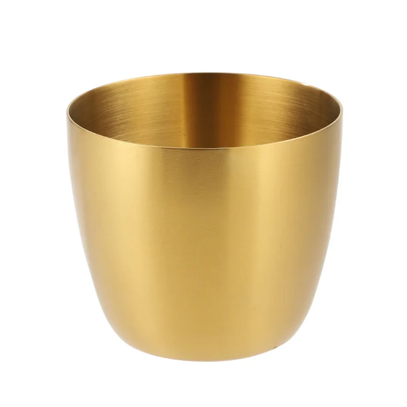 Stainless Steel 240ml Drinking Cup in Silver or Gold 6 Stainless Steel 240ml Drinking Cup in Silver or Gold - Image 6