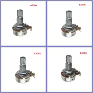 Long Shaft Guitar Potentiometers Set 4-Pack 15 Hd422ffc3a0da4f2b89291a797a4a59aet