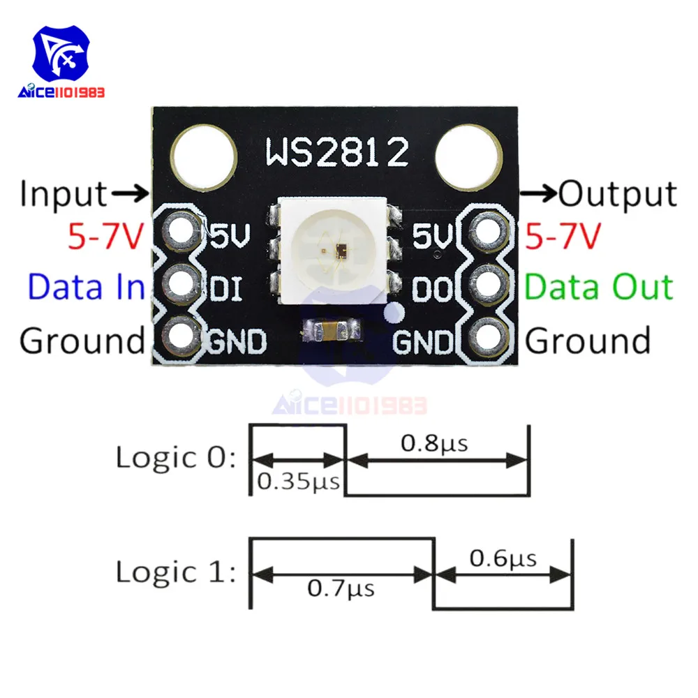 WS2812 RGB LED Breakout Module for Addressable Lighting 4 WS2812 RGB LED Breakout Module for Addressable Lighting - Image 4
