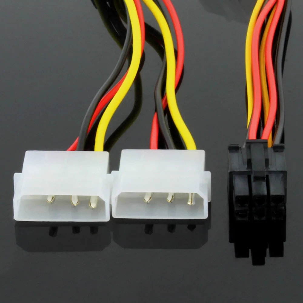 Dual 4Pin IDE to 6Pin Power Extension Cable 17cm 4 Dual 4Pin IDE to 6Pin Power Extension Cable 17cm - Image 4