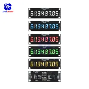 74HC595 8-Digit LED Display Module with 0.36-Inch Digits