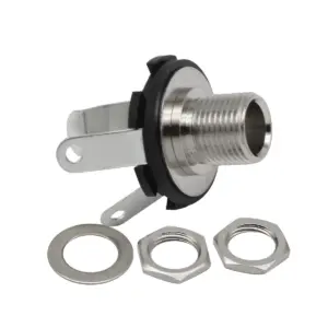 Chrome Guitar Jack Sockets Set for Electric Guitars 9 Hda2686b288a0450da0f27ce6a8212494A