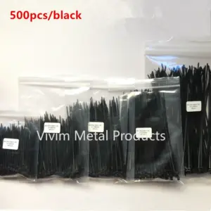 500 Self-Locking Nylon Cable Ties Set for Organization 6 Hdcac202d6ac44889972e0dbbdb8509cez