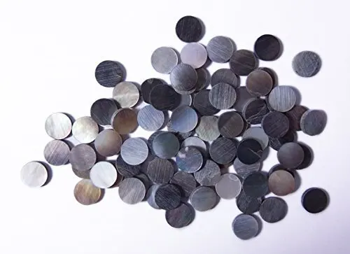 Dark Gray Shell Inlay Dots for Guitar & Ukulele 2 Dark Gray Shell Inlay Dots for Guitar & Ukulele - Image 2