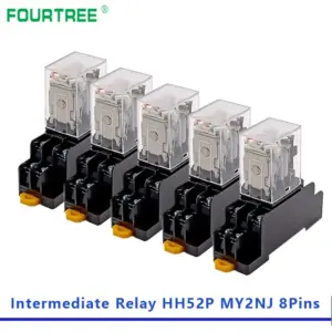 5Set DPDT Mini Relay Switch with Base