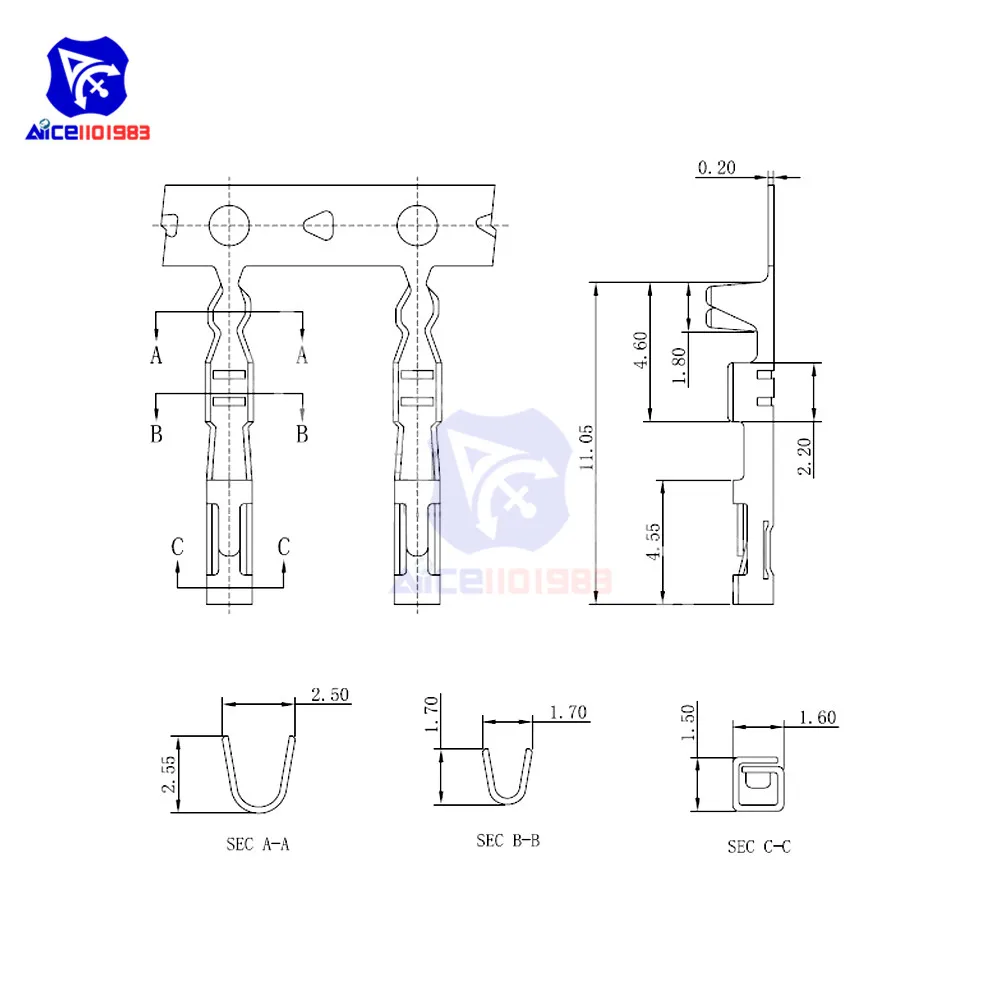 1000 PCS Metal Crimp Connectors Set for Electronics 4 1000 PCS Metal Crimp Connectors Set for Electronics - Image 4