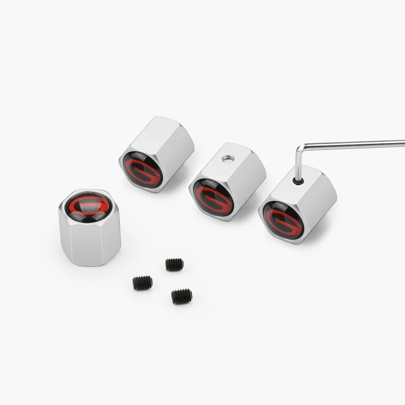 Stainless Steel Anti-Theft Valve Caps for Trumpchi 2 Stainless Steel Anti-Theft Valve Caps for Trumpchi - Image 2