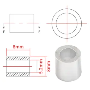 FYSETC 3D Printer Hardware Set - 10 Hex & 20 Round Columns 10 He4c13eda4e014f1c8c5e2b097d09efd9y