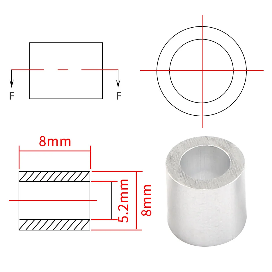 FYSETC 3D Printer Hardware Set - 10 Hex & 20 Round Columns 5 FYSETC 3D Printer Hardware Set - 10 Hex & 20 Round Columns - Image 5