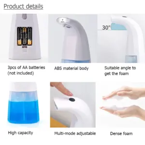 Automatic Foam Soap Dispenser with Infrared Sensors 10 He7f0367dde114baf9c465f43d61222f3f