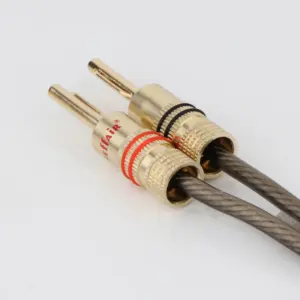 High-Quality 4mm Gold-Plated Banana Plugs for Audiovisual Setup 9 He7f263c13f4a49e1aac09c51d00468ee7