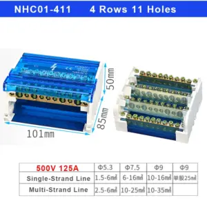 NHC01 Terminal Junction Box 500V 125A 19 Hea376dbc4b2d48259beb2f1b1f4040c1u